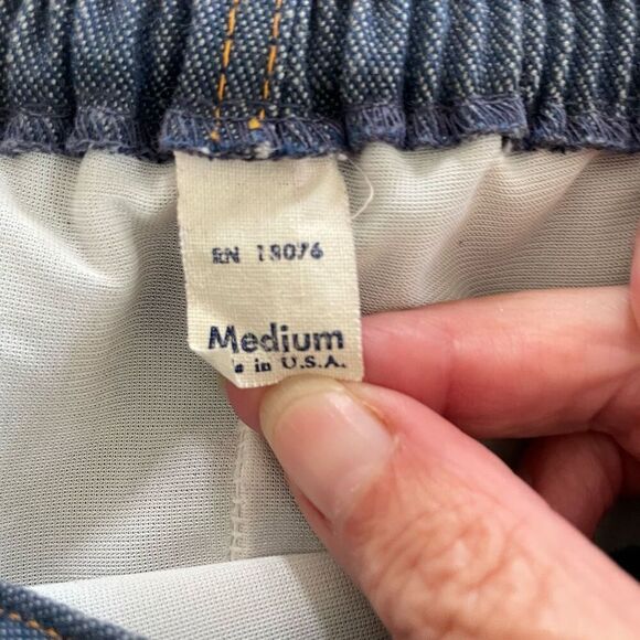 Vintage 70s Red Gingham Crop Top High Rise Shorts M - Picture 7 of 10